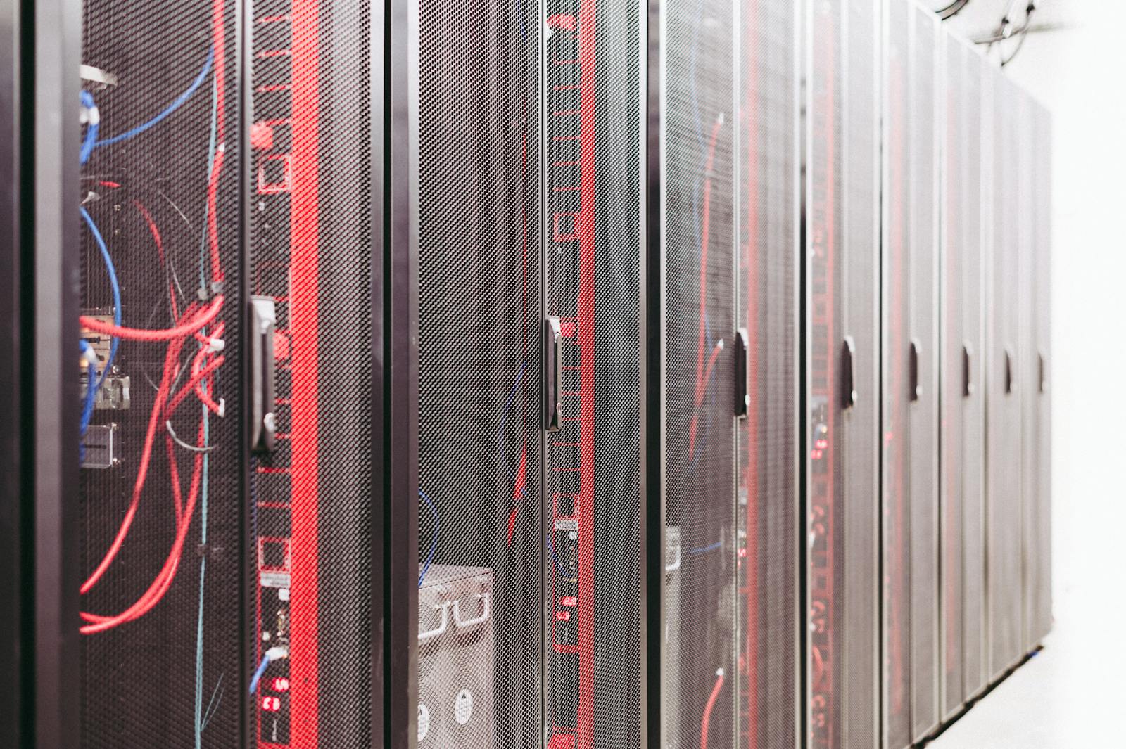 Server racks in a data center